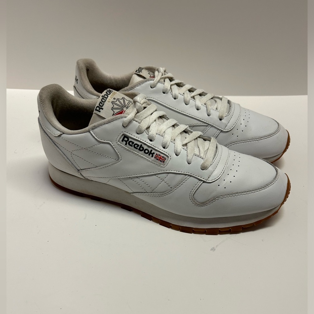 Reebok Men’s Classic Size 10‎ Leather White /  Gum